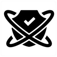 Guard icon concept in black color vector