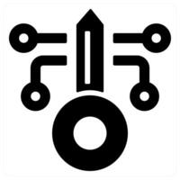Key Security and security icon concept in black color vector