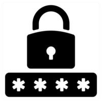Login icon concept in black color vector