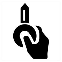 Access Key icon in black color vector