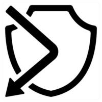 Firewall icon concept in black color vector