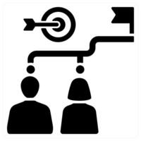 Target icon concept in black color vector