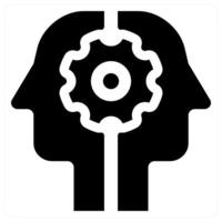 Collaboration and puzzle icon concept in black color vector