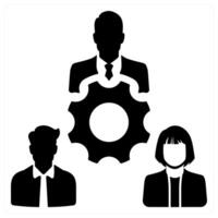 Strategy and planning icon in black color vector