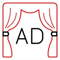 Advertisement and ads concept in red line color vector