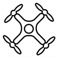 Drone concept icon in red line color vector