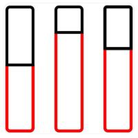 Daily Sales and diagram icon concept in red line color vector