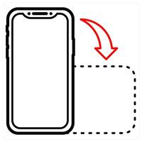 Portrait icon concept in red line color vector