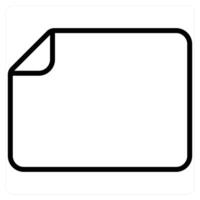 Document and sheet icon concept in red line color vector