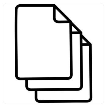 Duplicate concept icon in red line color vector