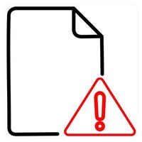 Maintenance icon concept in red line color vector