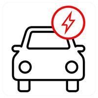 Fast Claim icon concept in red line color vector