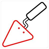 Hand Tools and repair icon in red line color vector