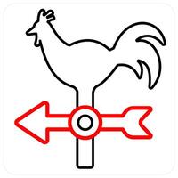 Morning Wakeup and morning icon concept in red line color vector