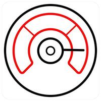 Forecast and weather concept in red line color vector