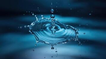 Abstract Splash Representing the Elegance of Water in Motion Captured in Vibrant Detail photo
