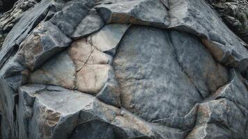 Detailed Granite Rock Formation Showcasing Unique Textures and Colors in Natural Light photo