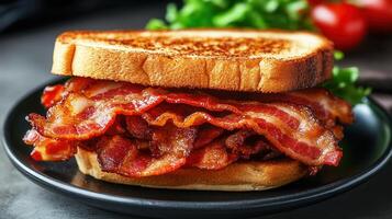 Classic sandwich made with fresh ingredients perfectly layered for a satisfying meal ideal for any occasion photo