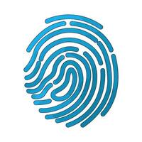 illustration of a fingerprint scan vector
