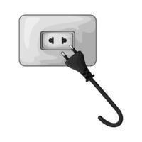 socket with plug vector