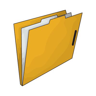 empty yellow folder