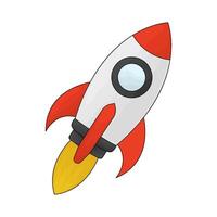 illustration of a rocket launch vector