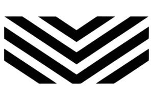 Black and White Chevron Arrow Pattern for Design vector