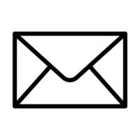Outline email icon. Symbol of envelope. Email message icon vector