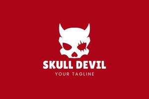 Skull silhouette for minimalist projects. Clean, powerful, and versatile. vector
