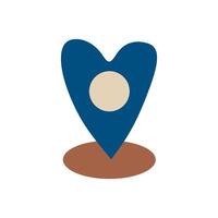 Geolocation map pin icon. Geolocation map pin for the Navigator icon. EPS 10 vector