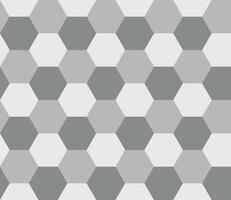 Recolorable seamless hexagon pattern. Minimalist white and grey background. Resizable repeating pattern for printing vector