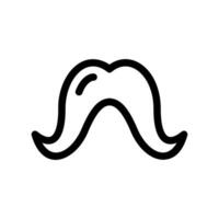 Abstract Outline Graphic Representing a Stylized Wig vector