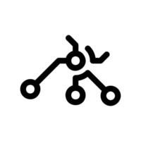 Abstract Neural Network Structure with Interconnected Nodes Icon vector