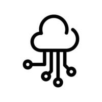 Smart Cloud Computing Network Connection Graphic Icon vector