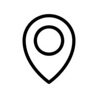 Map Pin Location Marker Outline Icon for Navigation and Place Finding vector