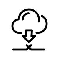 Cloud Download Error Icon Showing Interrupted Transfer Connection vector