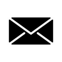Simple Black Envelope Icon Representing Mail or Digital Message Delivery vector