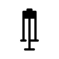 Medical Syringe Icon with Plunger Ready for Injection Use vector
