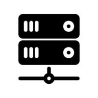 Network Server Rack Icon Representing Data Center Infrastructure Hardware vector