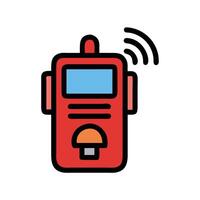 Stylish beeper icon vector