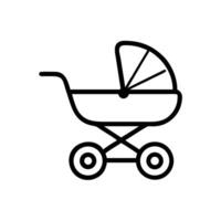 Drawing buggy icon vector