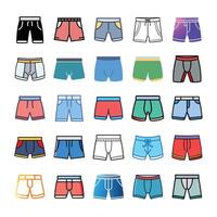 Isolated brief icon set vector