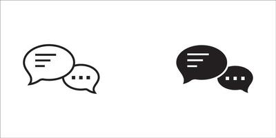 Chat Bubble Icon . Chat, message, message, sms, chat, chatting, talk line icon illustration vector
