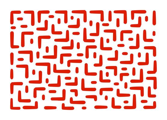 Hand drawn corner elements, rectangular frames by marker, text corners, quote frame, geometric pattern. Red Crayon marker lines, underlines, frames, grunge texture, doodle sketch illustration