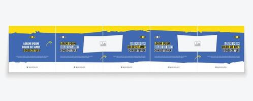 Modern business carousel post template for advertising. Carousel design, social media carousel layout. vector