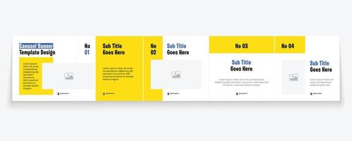 Business carousel post template for advertising. Carousel design, Editable social media carousel layout. vector