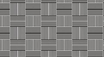 Abstract Black and White Geometric Pattern with Intersecting Vertical and Horizontal Stripes vector
