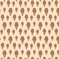 Ice Cream Choco Pattern vector