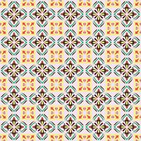 A colorful pattern with flowers on it vector