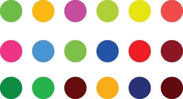 various color circle image vector